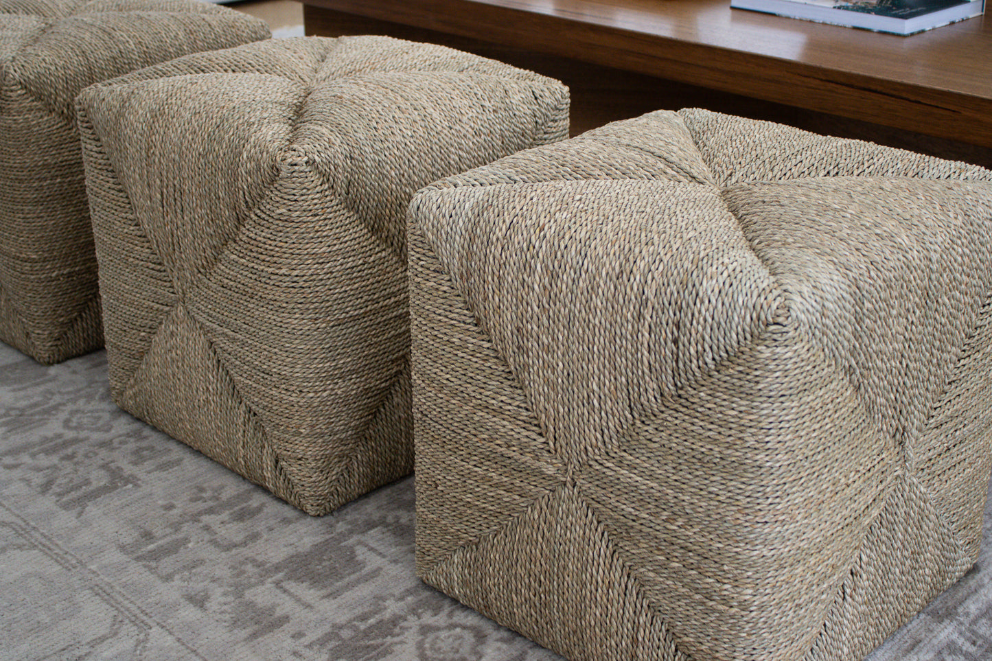 Panama Woven Ottoman