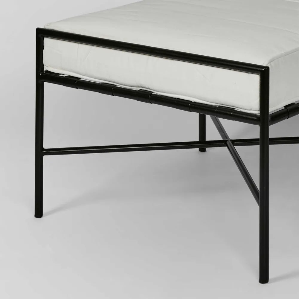 Somerset Iron Outdoor Ottoman