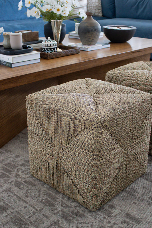 Panama Woven Ottoman